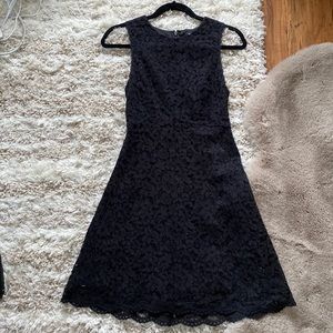 Aritzia Babaton black lacy dress size 0